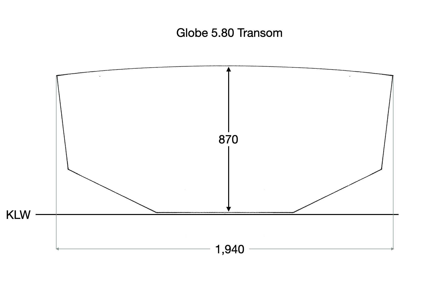 Globe 5.80 Transom